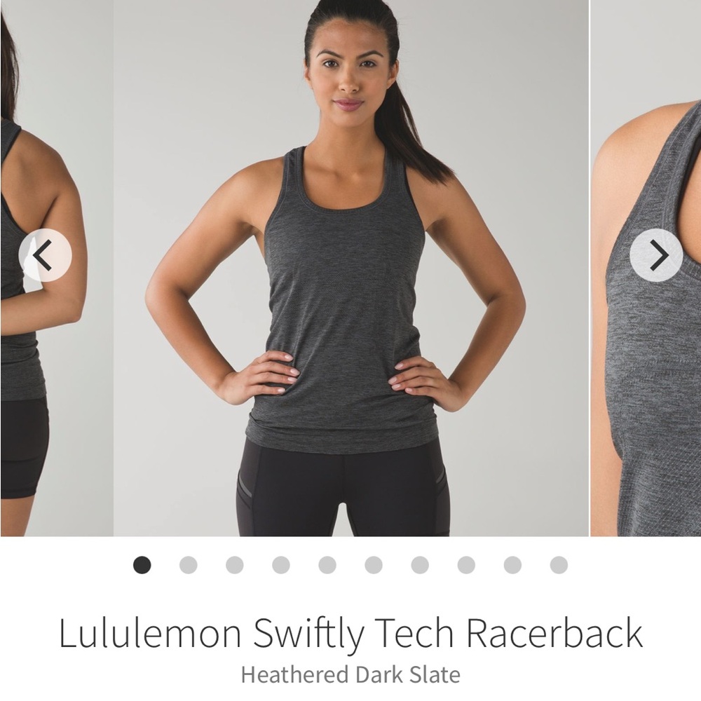 lululemon athletica Swiftly Tech Racerback - Heathered Dark Slate